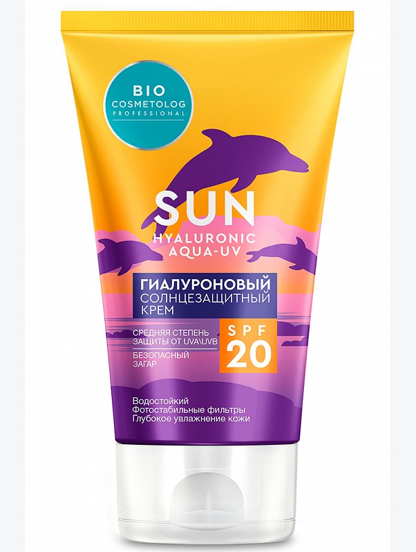 Гиалуроновый солнцезащитный крем SPF 20 150 мл Fito косметик