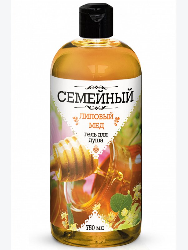Семейный гель для душа Липовый мед 750 мл Greenfield