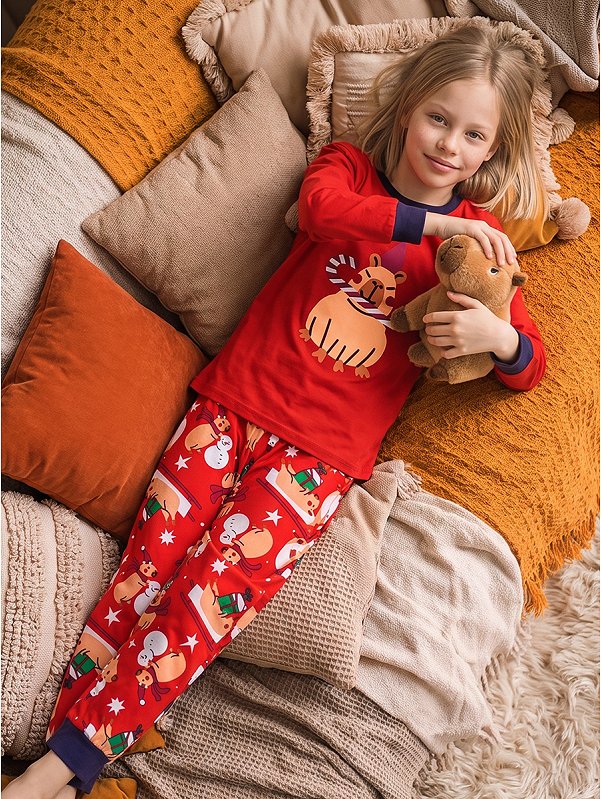 Детская новогодняя пижама Happyfox