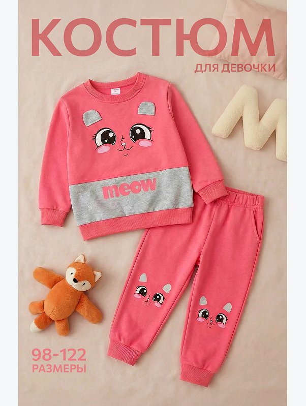 Костюм для девочки из футера Happyfox