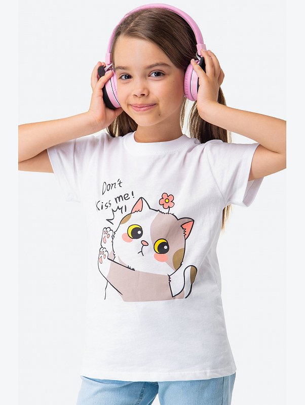 Детская хлопковая футболка Happyfox