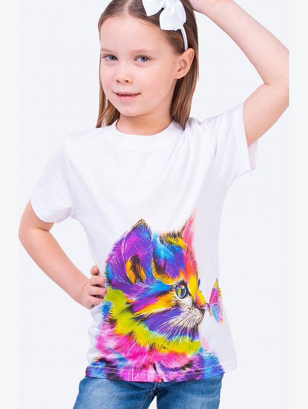 Детская хлопковая футболка Happyfox