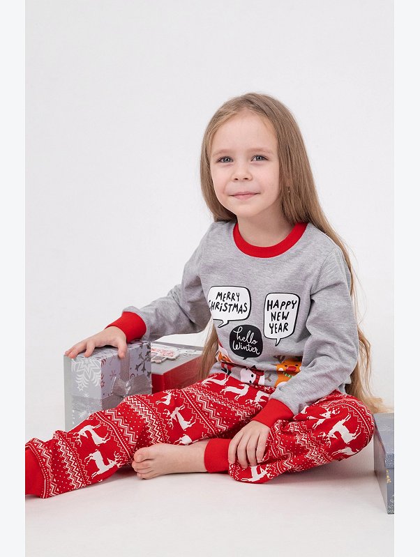Детская новогодняя пижама Happyfox