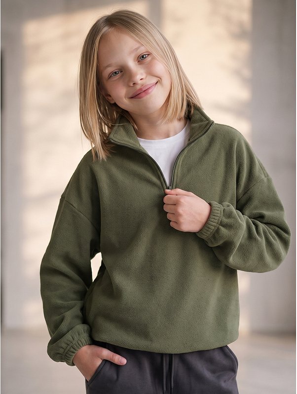 Толстовка флисовая оверсайз Happyfox
