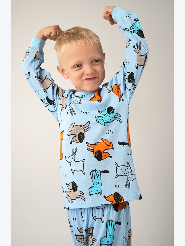 Хлопковая пижама для мальчика Happyfox