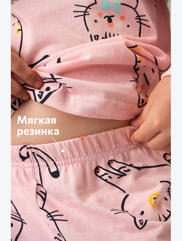 Хлопковая пижама для девочки Happyfox