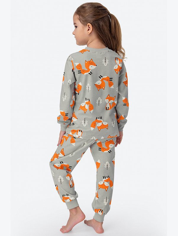 Хлопковая пижама для девочки Happyfox