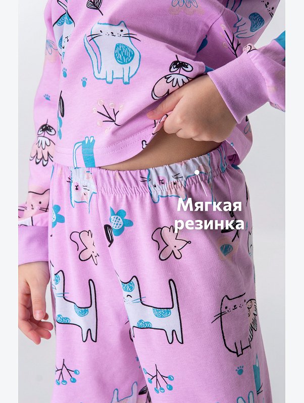 Хлопковая пижама для девочки Happyfox
