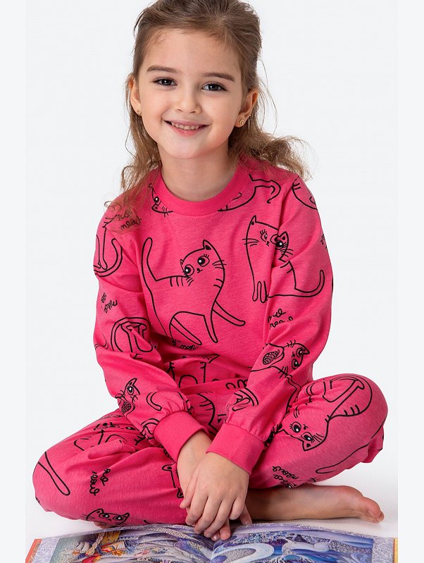 Хлопковая пижама для девочки Happyfox