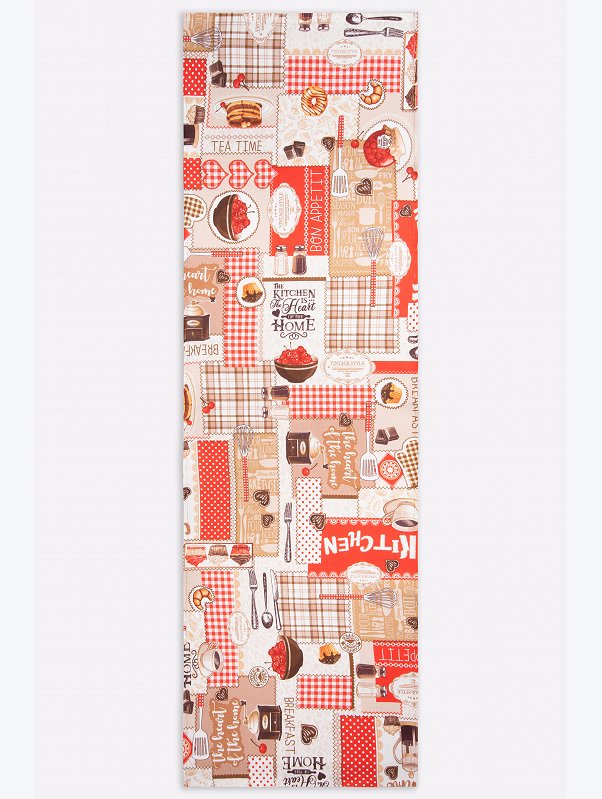 Дорожка на стол из рогожки 145Х45 Happy Fox Home