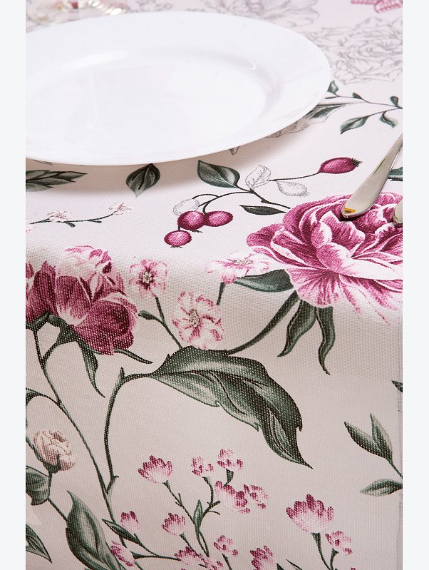 Дорожка на стол из рогожки 145Х45 Happy Fox Home