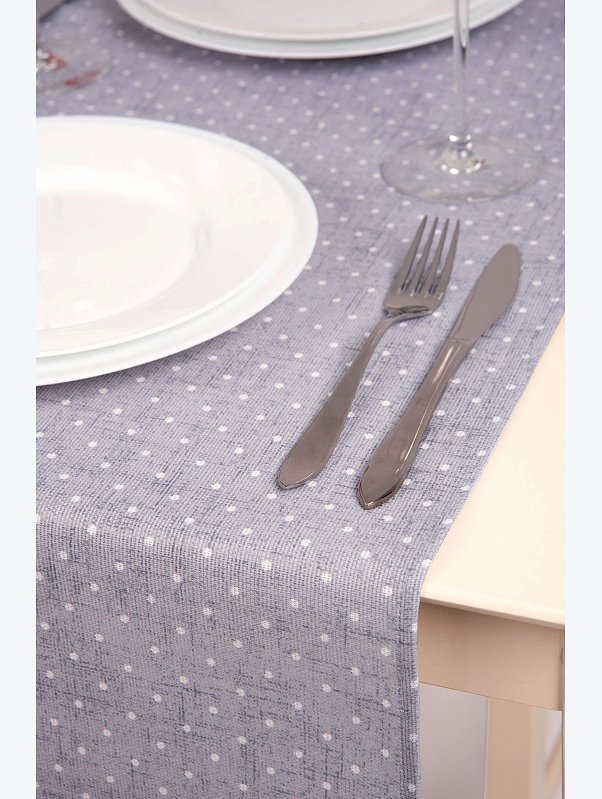 Дорожка на стол из рогожки 145Х45 Happy Fox Home
