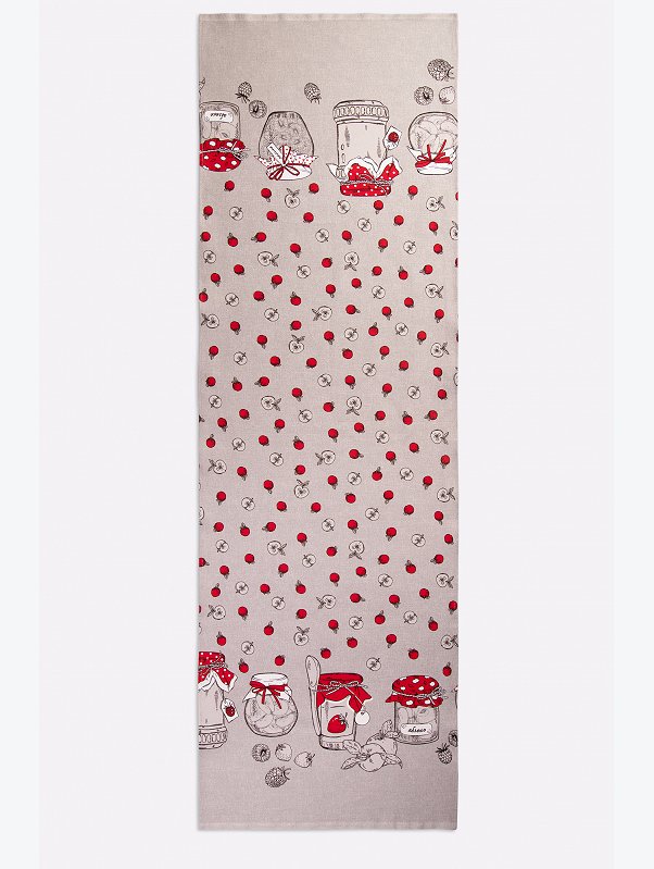 Дорожка на стол из рогожки 145Х45 Happy Fox Home