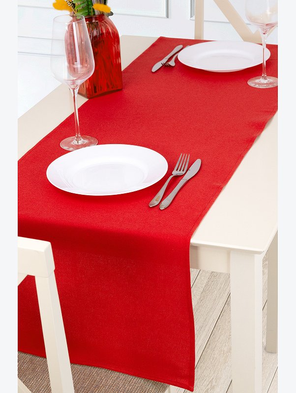 Дорожка на стол из рогожки 145Х45 Happy Fox Home