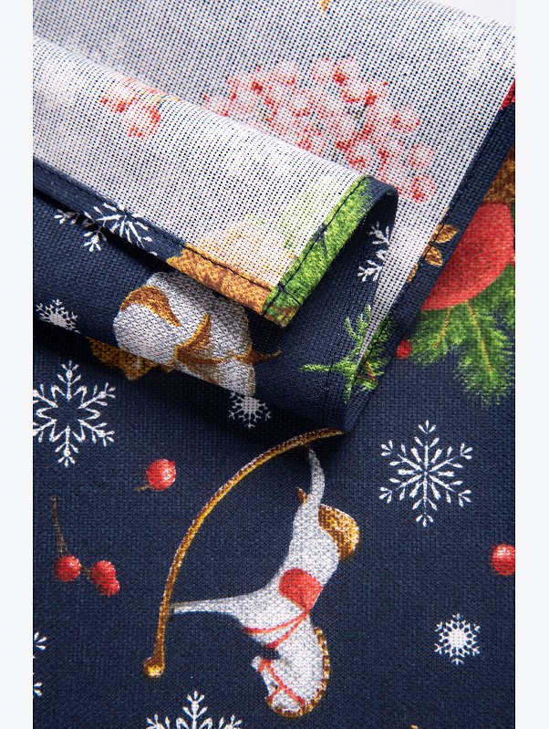 Дорожка на стол из рогожки 145x45 Happy Fox Home