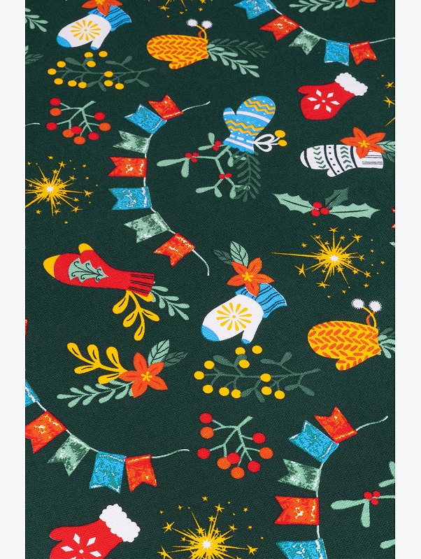 Дорожка на стол из рогожки 145x45 Happy Fox Home
