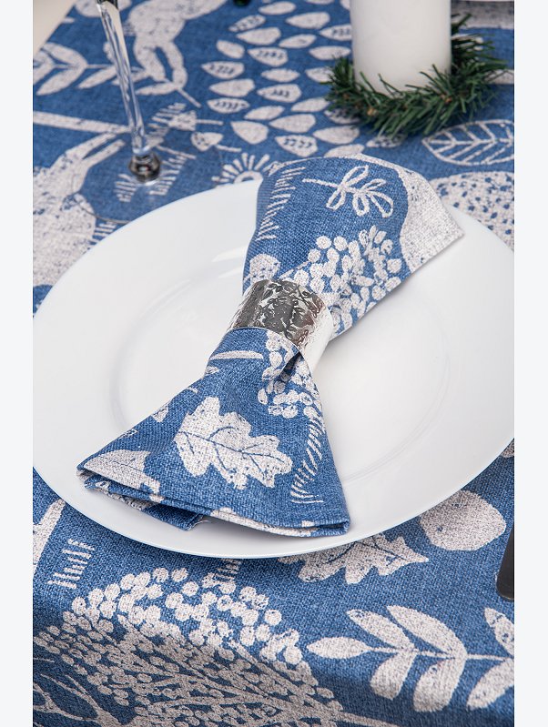Дорожка на стол из рогожки 145x45 Happy Fox Home