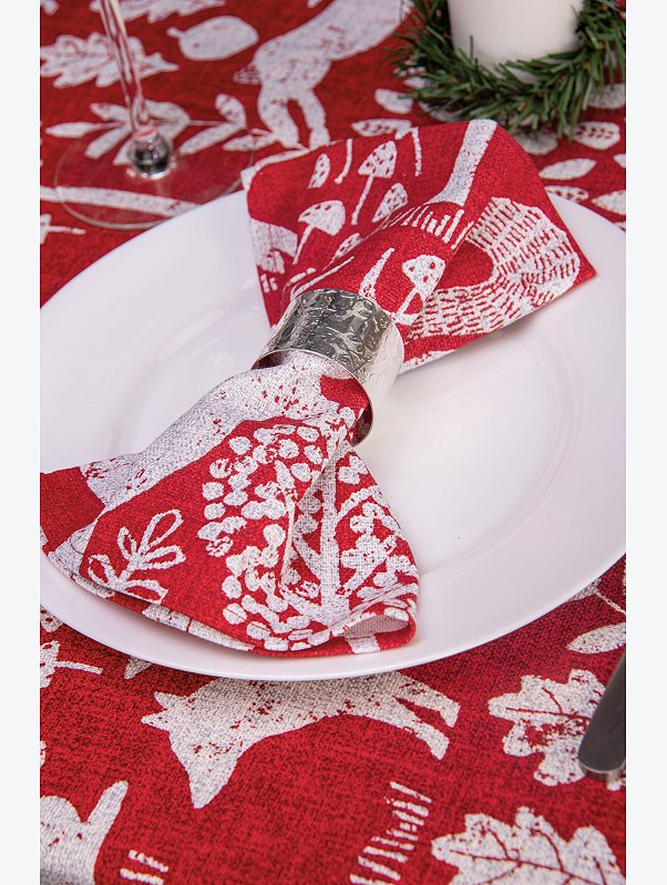 Дорожка на стол из рогожки 145x45 Happy Fox Home