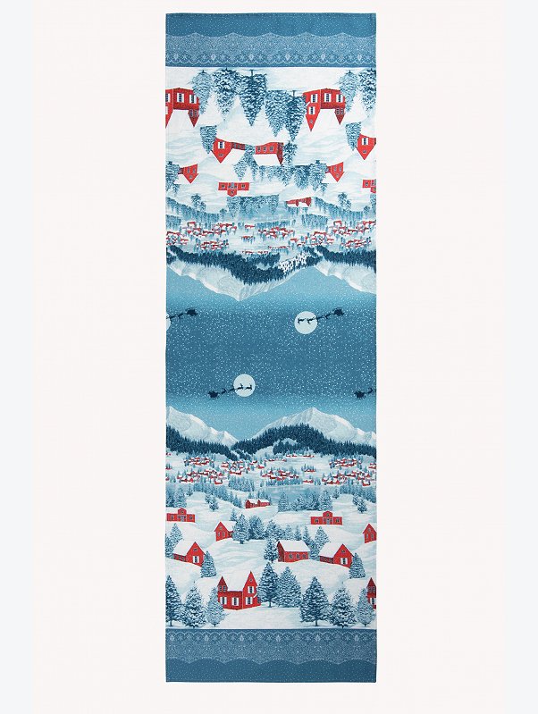 Дорожка на стол из рогожки 145x45 Happy Fox Home
