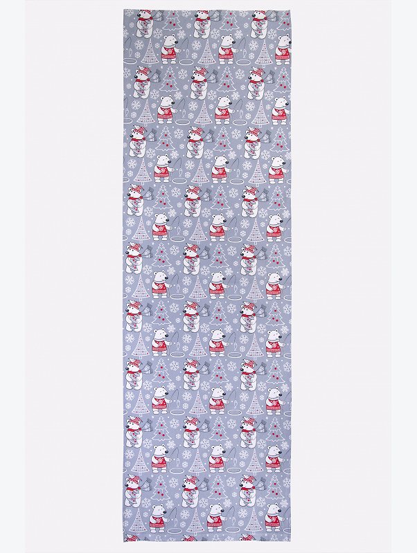 Дорожка на стол из рогожки 145x45 Happy Fox Home