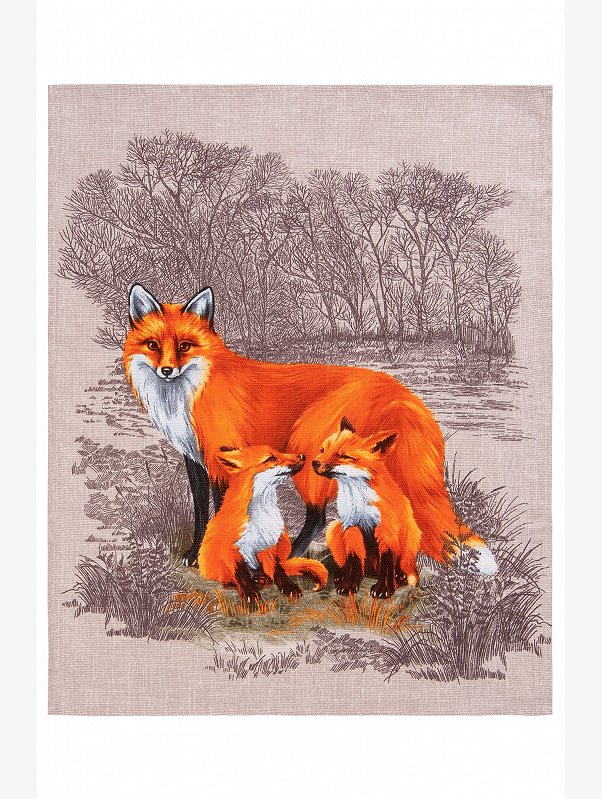 Набор полотенец из рогожки 3 шт Happy Fox Home