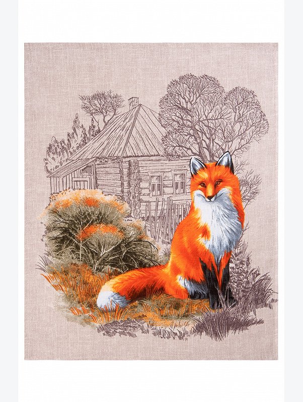 Набор полотенец из рогожки 3 шт Happy Fox Home
