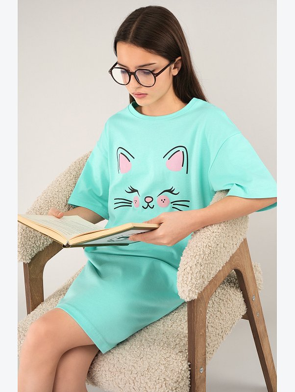 Туника оверсайз для девочки Happyfox