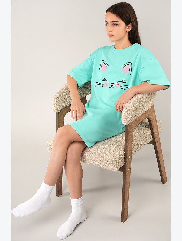 Туника оверсайз для девочки Happyfox