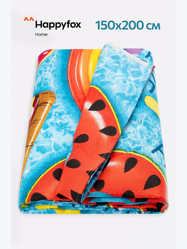 Простыня вафельная 150x200 Happy Fox Home