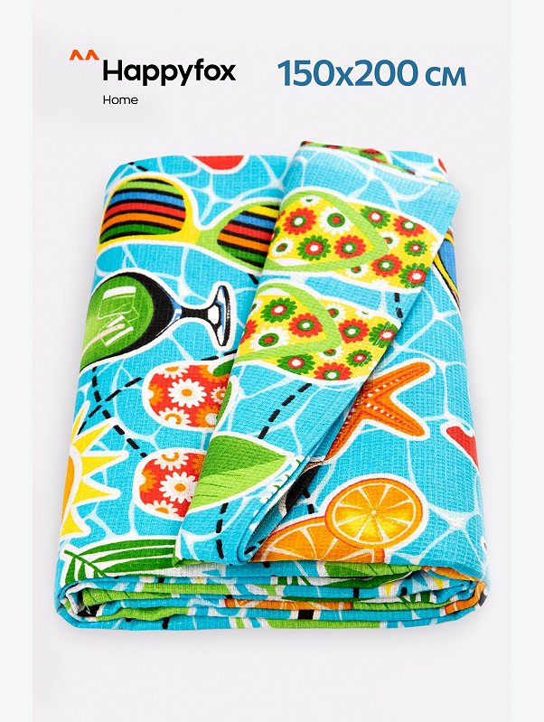 Простыня вафельная 150x200 Happy Fox Home