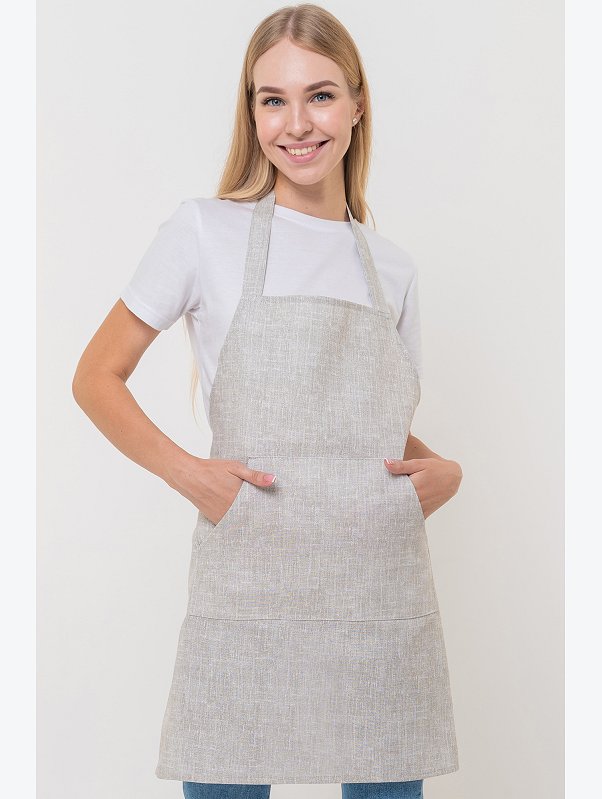 Фартук кухонный из рогожки Happy Fox Home