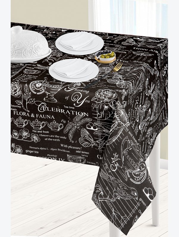 Скатерть из рогожки Happy Fox Home