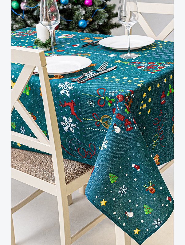Скатерть из рогожки Happy Fox Home