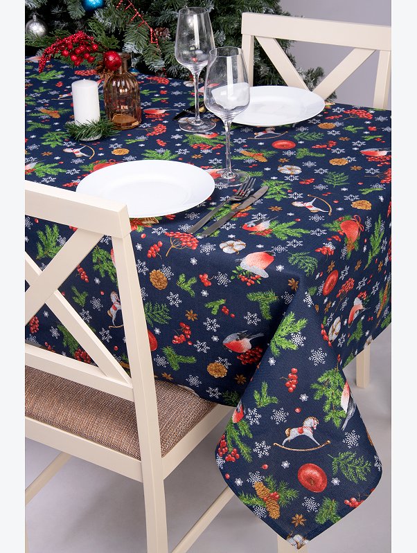 Скатерть из рогожки Happy Fox Home