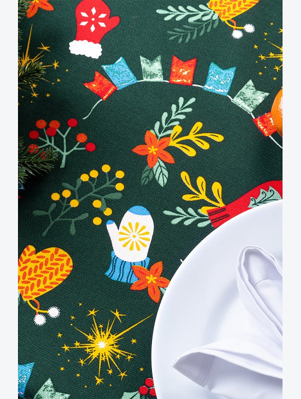 Скатерть из рогожки Happy Fox Home