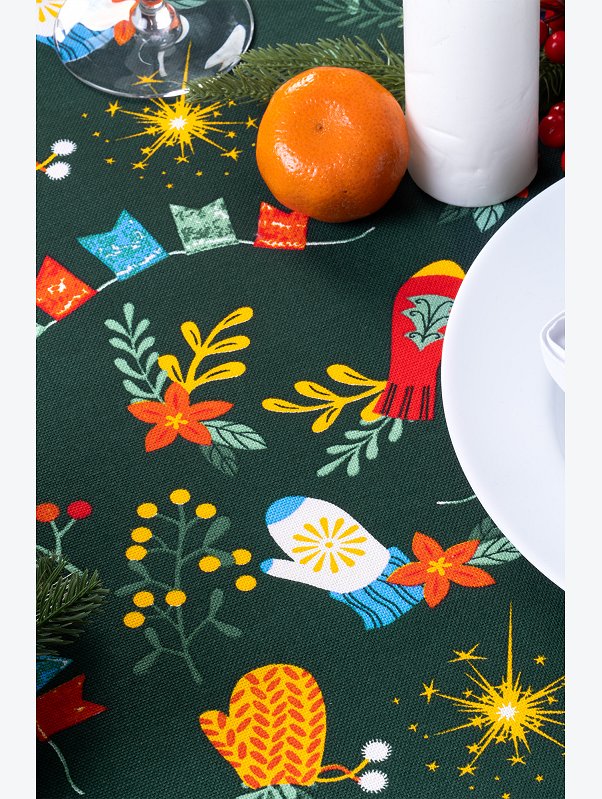 Скатерть из рогожки Happy Fox Home