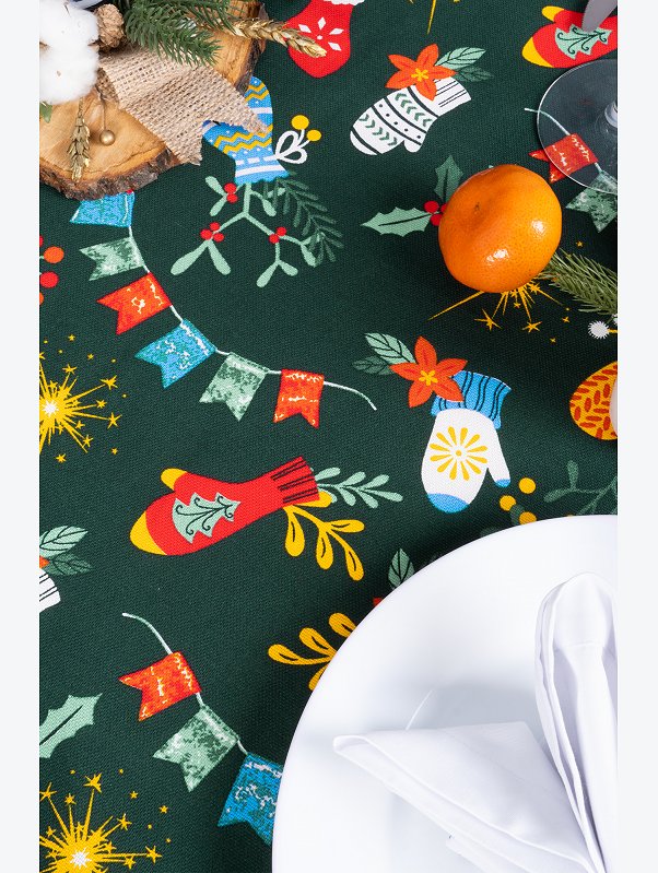 Скатерть из рогожки Happy Fox Home