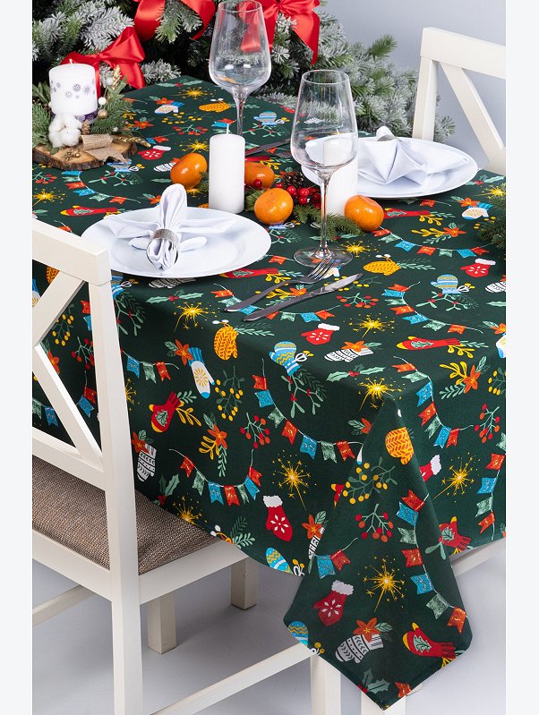 Скатерть из рогожки Happy Fox Home