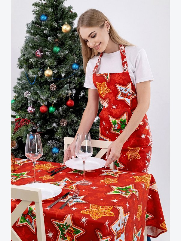 Скатерть из рогожки Happy Fox Home