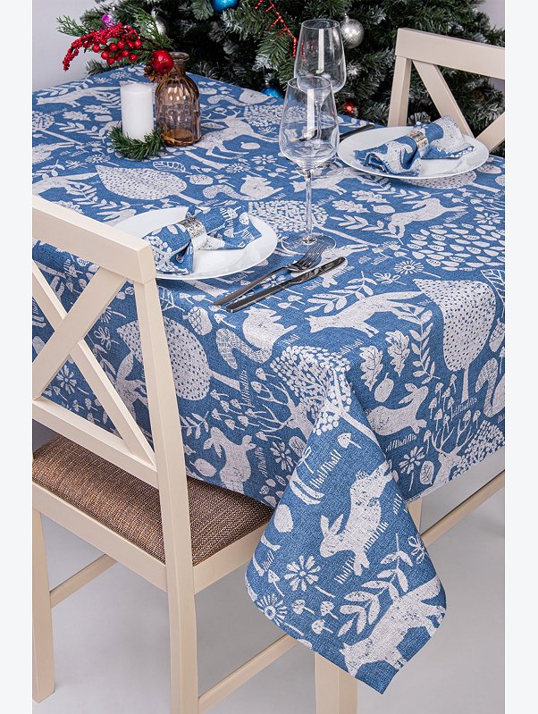 Скатерть из рогожки Happy Fox Home