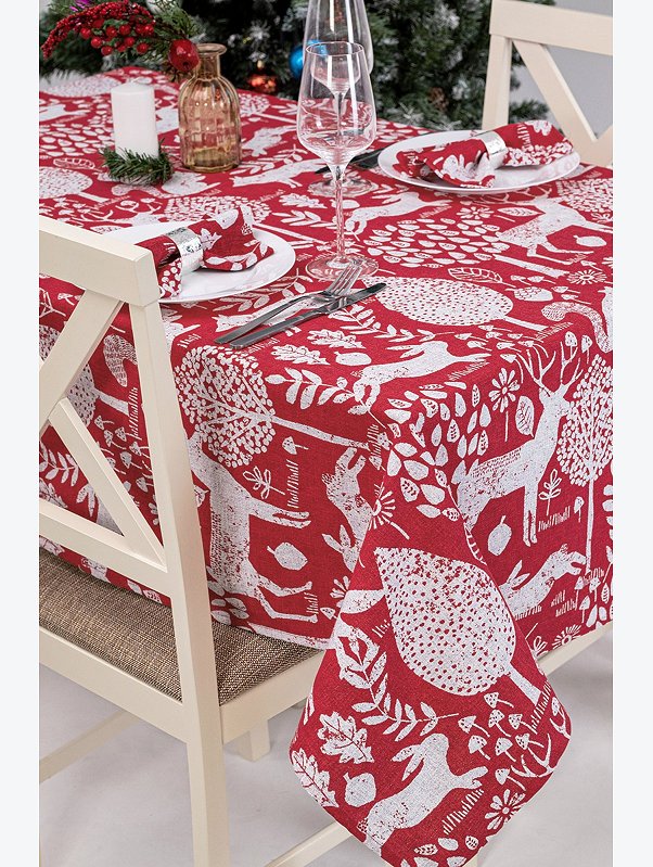 Скатерть из рогожки Happy Fox Home