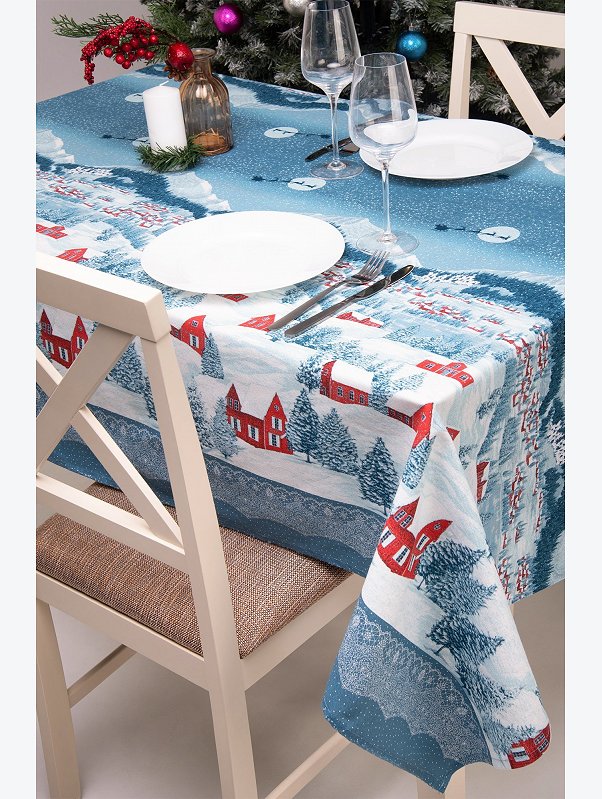 Скатерть из рогожки Happy Fox Home