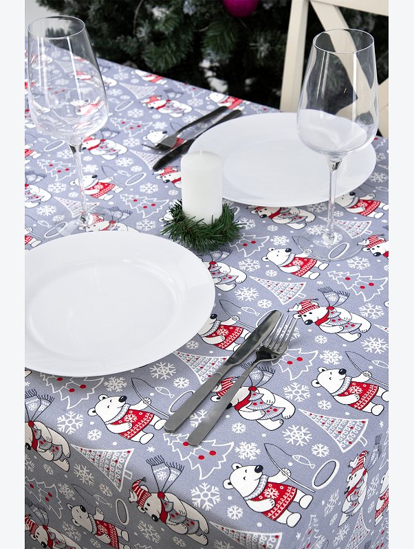 Скатерть из рогожки Happy Fox Home