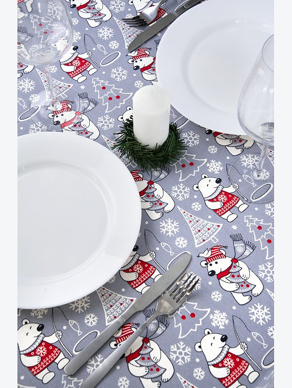 Скатерть из рогожки Happy Fox Home