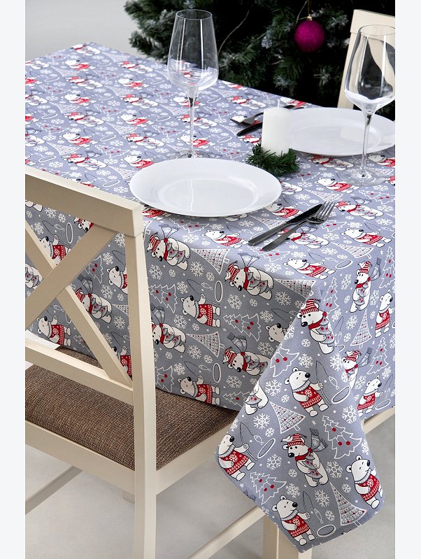 Скатерть из рогожки Happy Fox Home