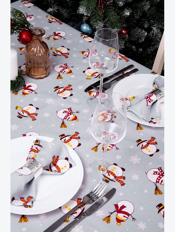 Скатерть из рогожки Happy Fox Home