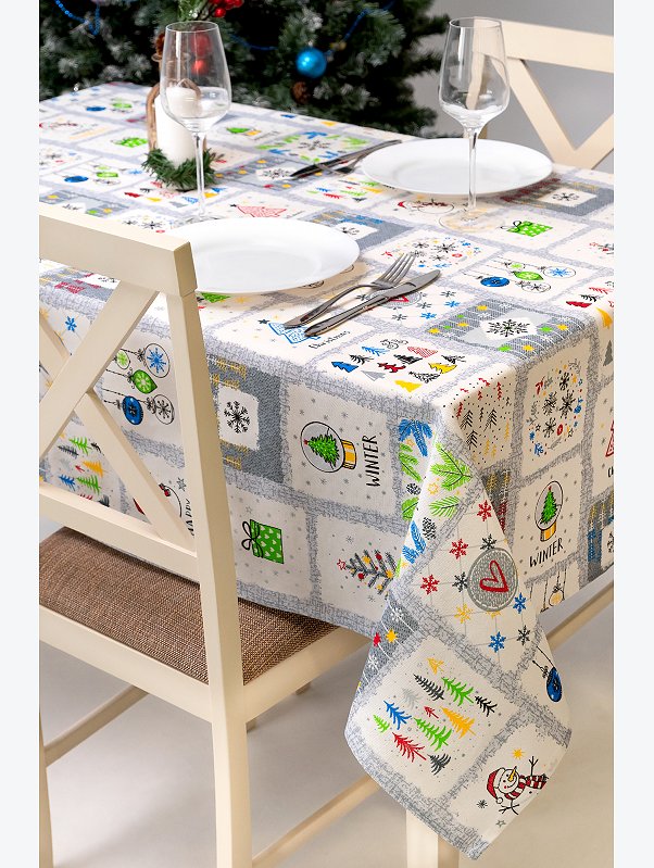 Скатерть из рогожки Happy Fox Home