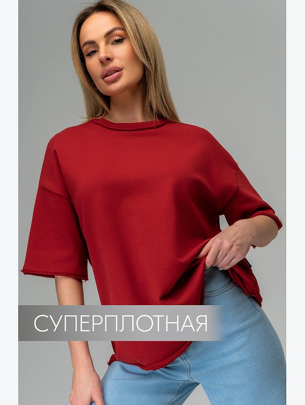 Женская футболка из футера Happyfox