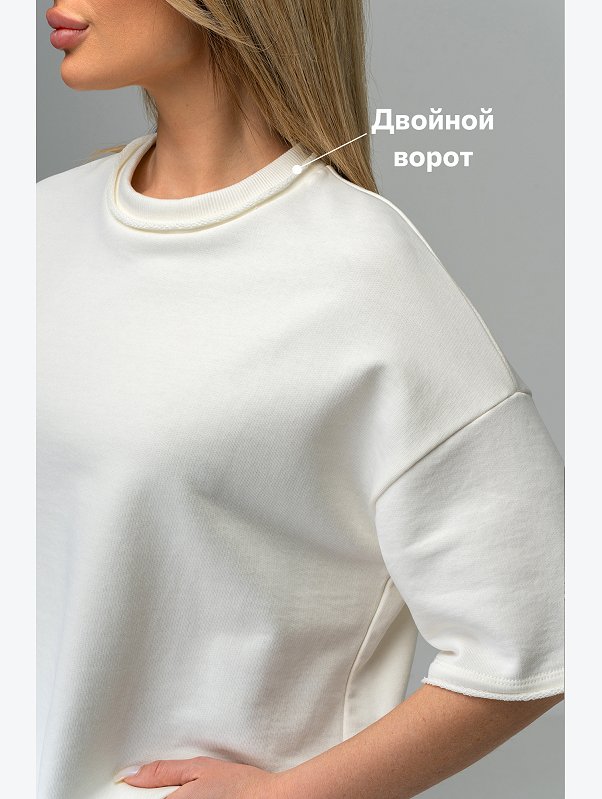 Женская футболка из футера Happyfox