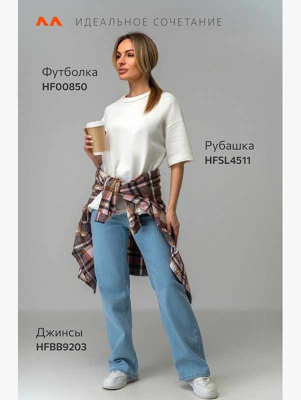 Женская футболка из футера Happyfox